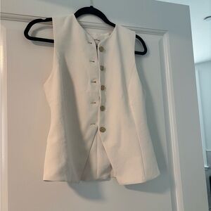 Wilfred white vest top size 4 worn once excellent condition